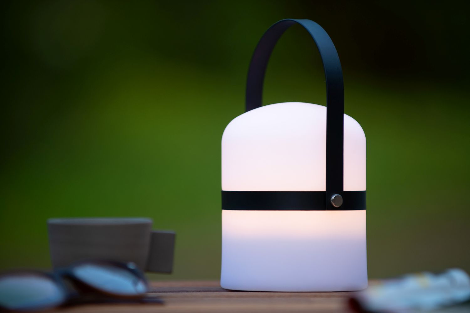 Lucide LITTLE JOE - Tafellamp Buiten - Ø 10 cm - LED Dimb. - 1x0,3W 3200K - IP44 - 3 StepDim - Zwart