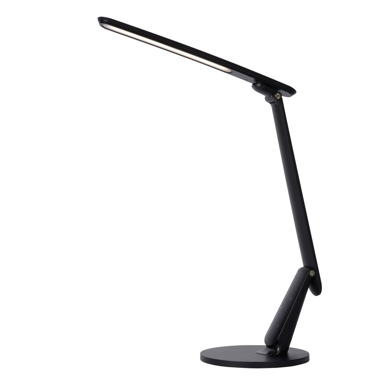 Lucide PRACTICO - Bureaulamp - LED Dim to warm - 1x10W 2700K/6000K - Zwart