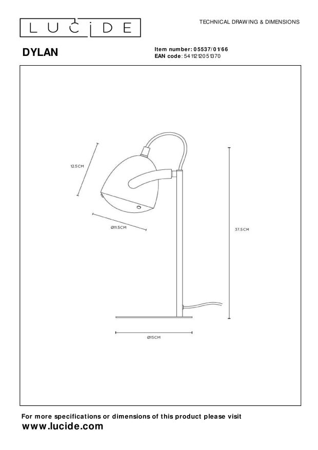 Lucide DYLAN - Tafellamp Kinderkamer - 1xE14 - Roze
