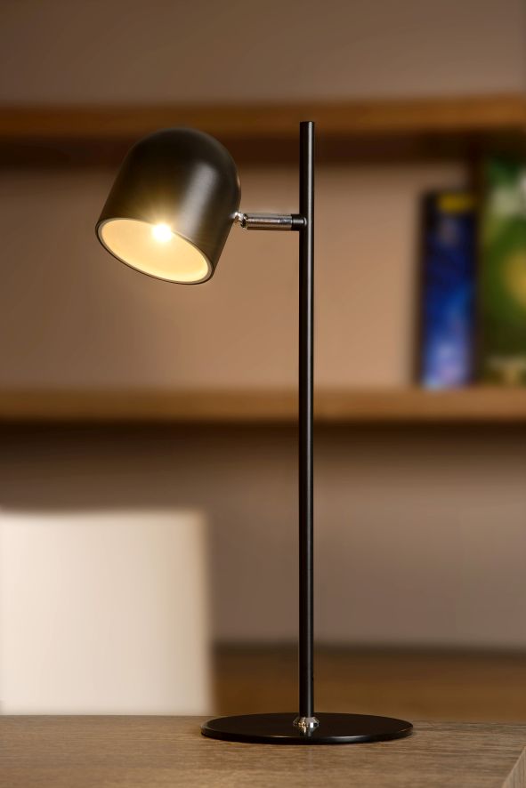 Lucide SKANSKA - Bureaulamp - LED Dimb. - 1x5W 3000K - Zwart