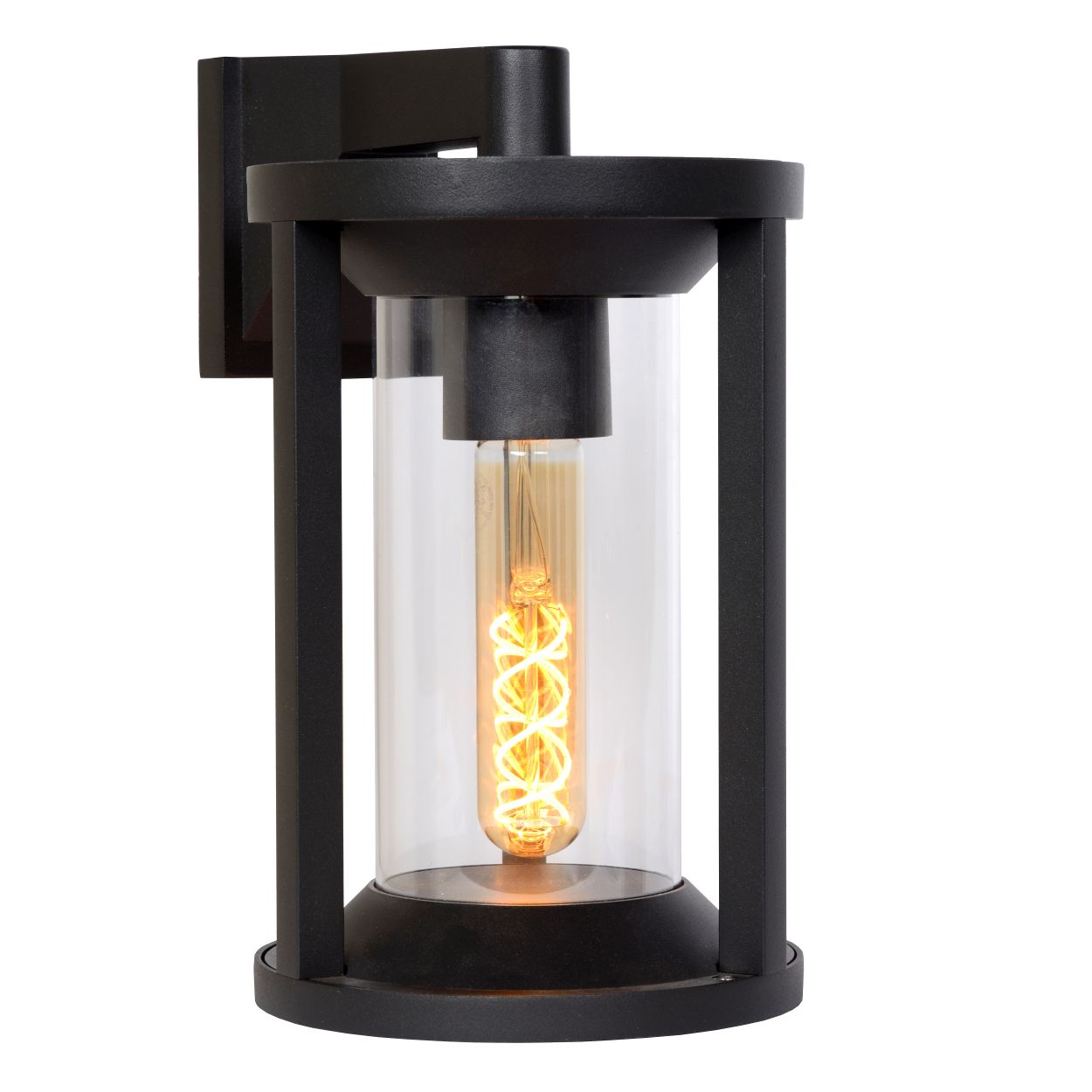 Lucide CADIX - Wandlamp Buiten - 1xE27 - IP65 - Zwart