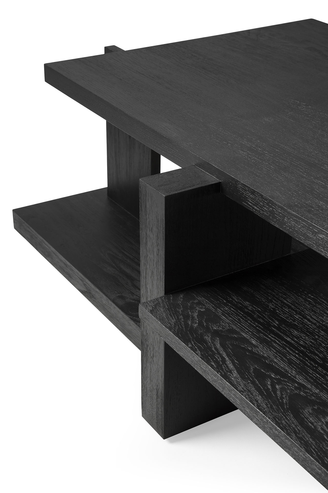 Ethnicraft - Abstract koffietafel gelakt teak - (140 x 85 x 41)