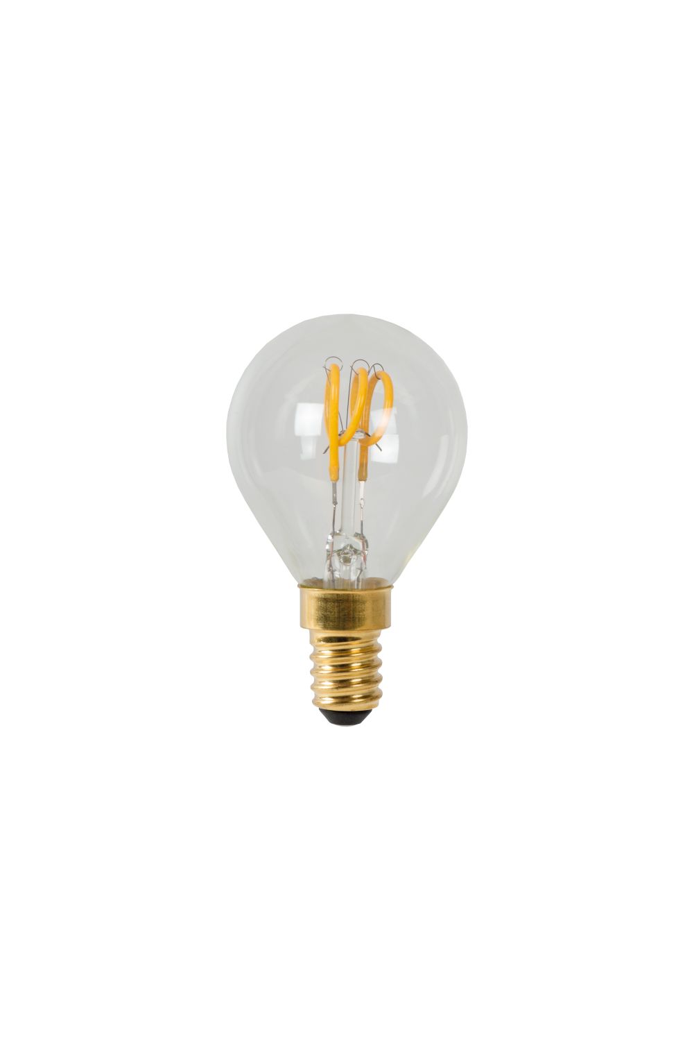 Lucide P45 - Filament lamp - Ø 4,5 cm - LED Dimb. - E14 - 1x3W 2700K - Transparant