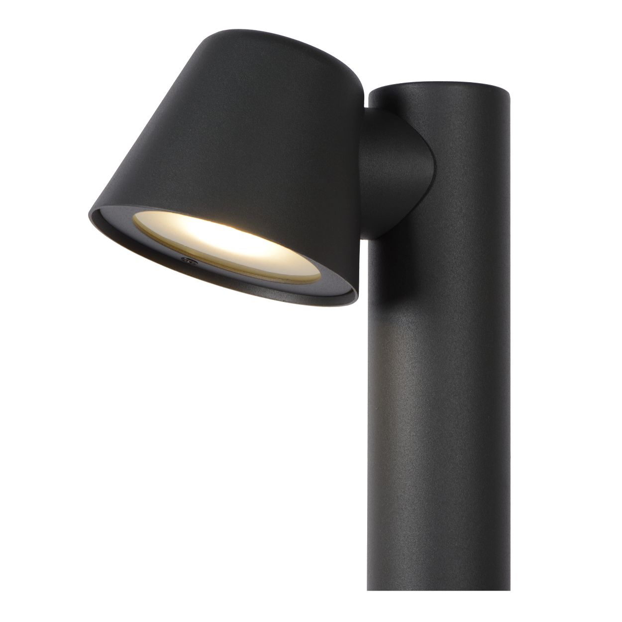 Lucide DINGO-LED - Sokkellamp Buiten - LED Dimb. - GU10 - 1x5W 3000K - IP44 - Antraciet