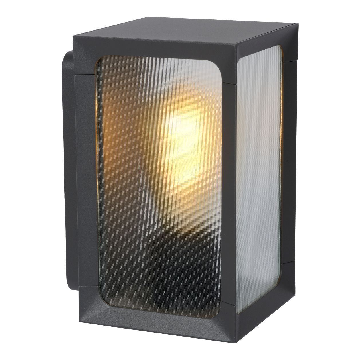 Lucide CAGE - Wandlamp Buiten - LED - 1xE27 - IP44 - Antraciet