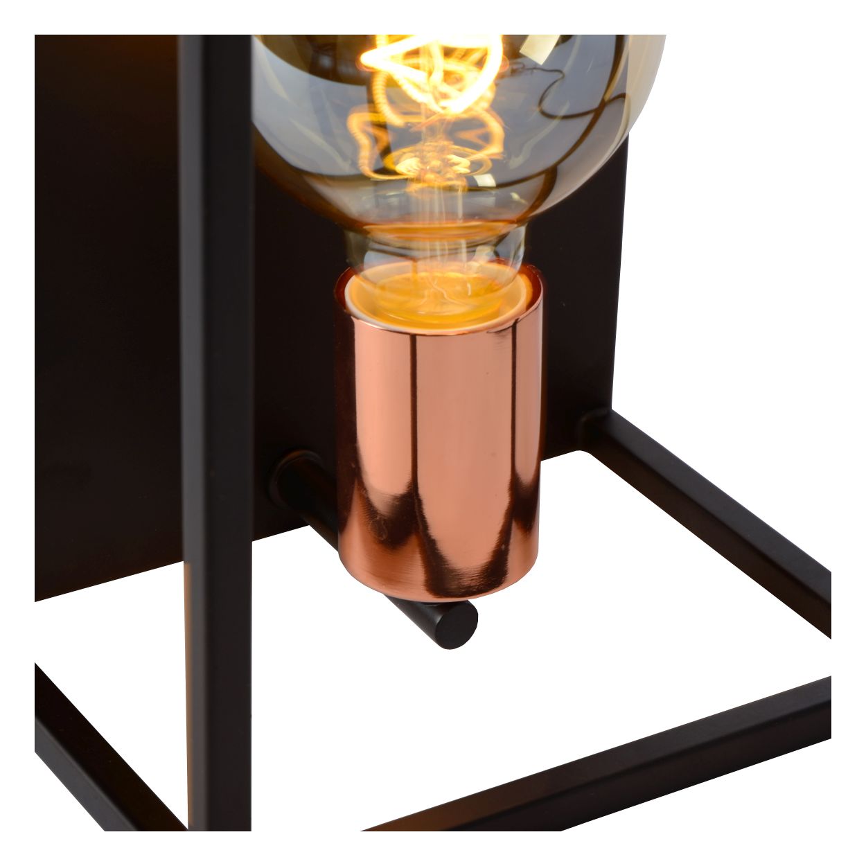 Lucide ARTHUR - Wandlamp - 1xE27 - Zwart