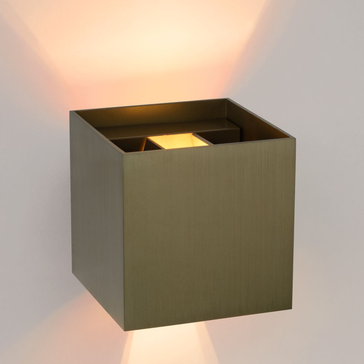 Lucide XIO - Wandlamp - LED Dimb. - G9 - 1x4W 2700K - Roest bruin