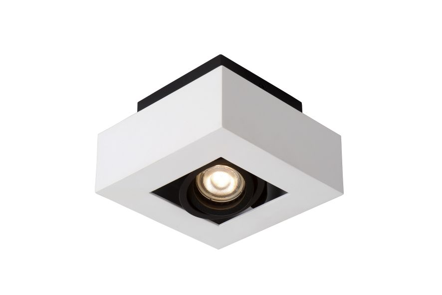 Lucide XIRAX - Plafondspot - LED Dim to warm - GU10 - 1x5W 2200K/3000K - Wit