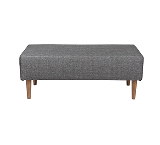 Bjork 2,5-hocker with wooden legs grey