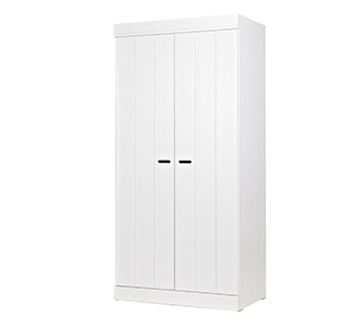 Connect 2-doors basic -strip doors cabinet white [fsc]