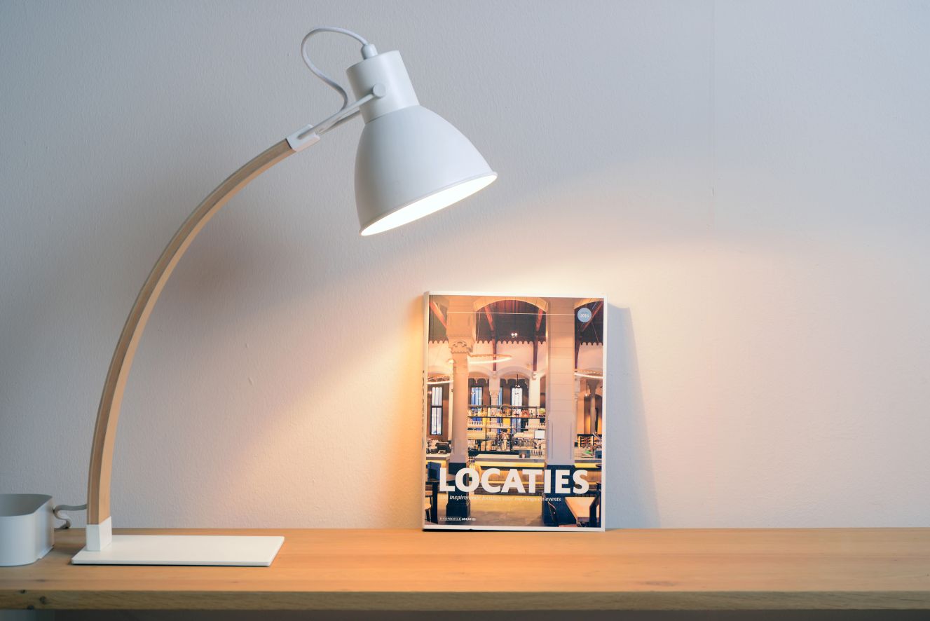 Lucide CURF - Bureaulamp - 1xE27 - Wit