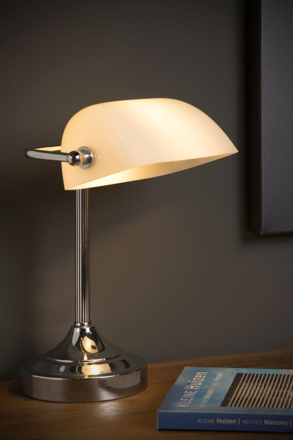 Lucide BANKER - Bureaulamp - 1xE14 - Chroom