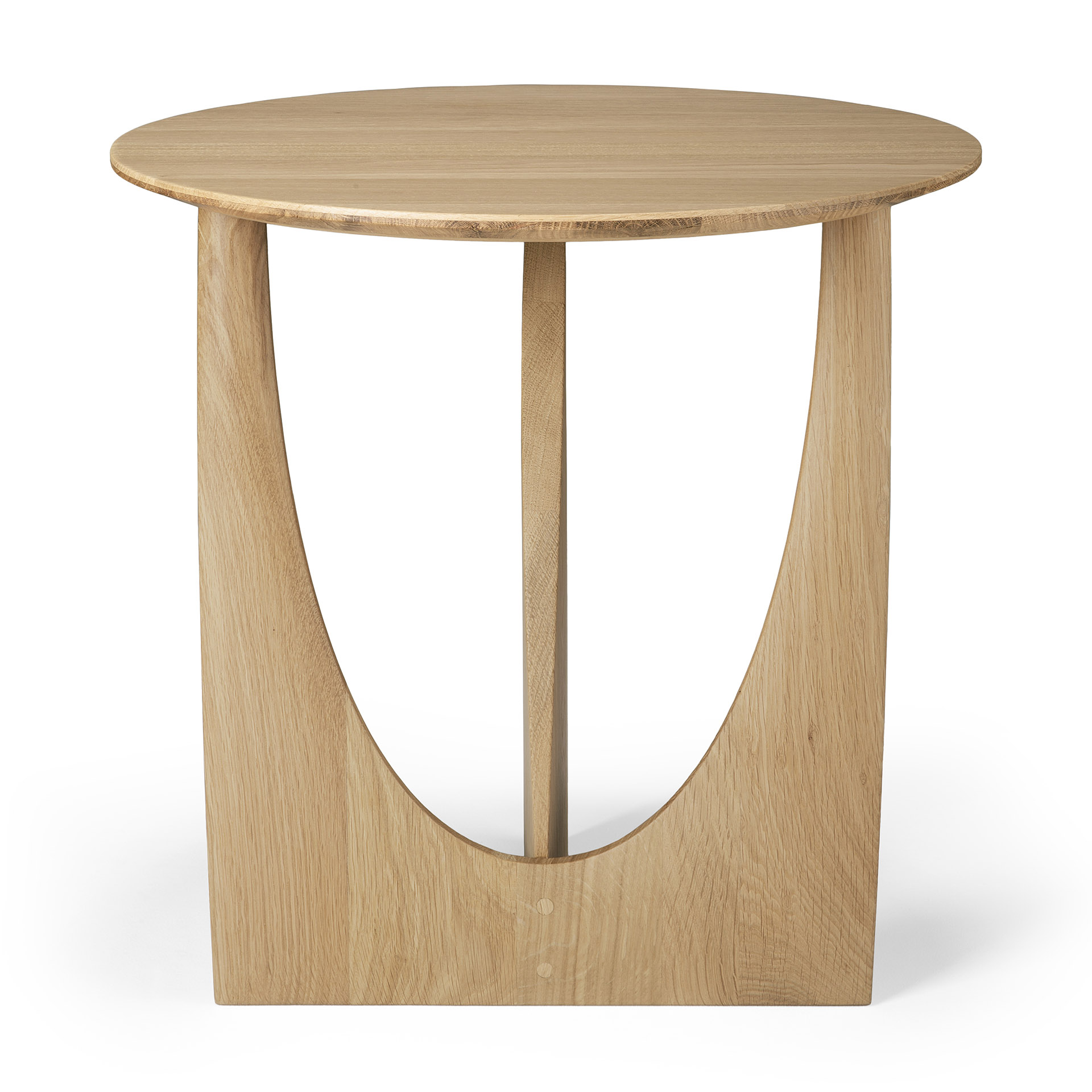Ethnicraft - Geometric bijzettafel gelakt eiken - (51 x 51 x 50 cm)