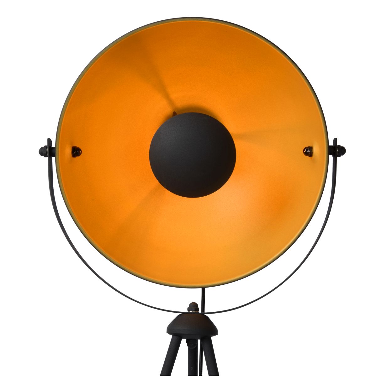 Lucide ALVARO - Vloerlamp - 1xE27 - Zwart