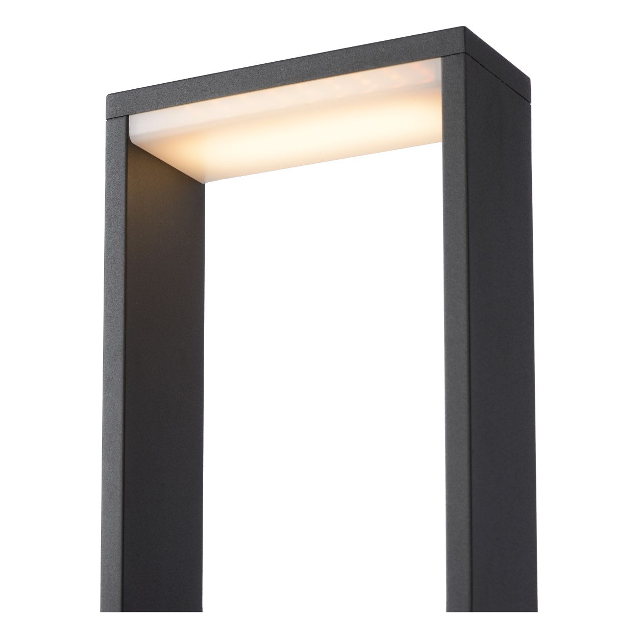 Lucide GOA - Sokkellamp Buiten - LED - 1x6,5W 3000K - IP54 - Antraciet