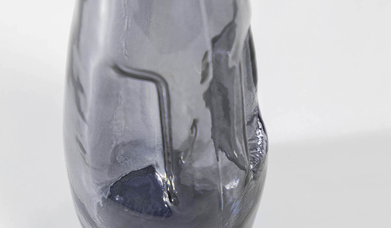 Rohan glazen fles blauw 100% gerecycled