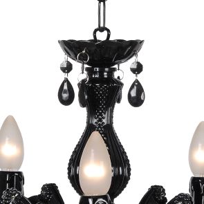 Lucide ARABESQUE - Kroonluchter - Ø 45 cm - 5xE14 - Zwart