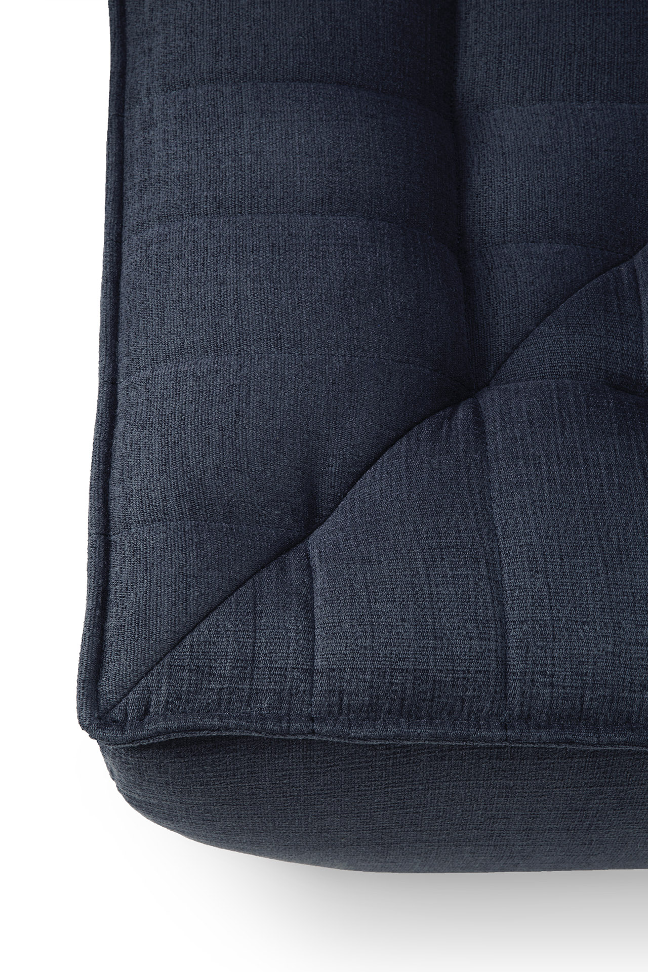 Ethnicraft - N701 Graphite Eco fabric bank hoek (91 x 91 x 76 cm)