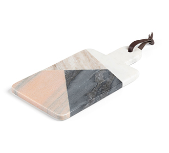 Bergman rechthoekige snijplank meerkleurig marmer