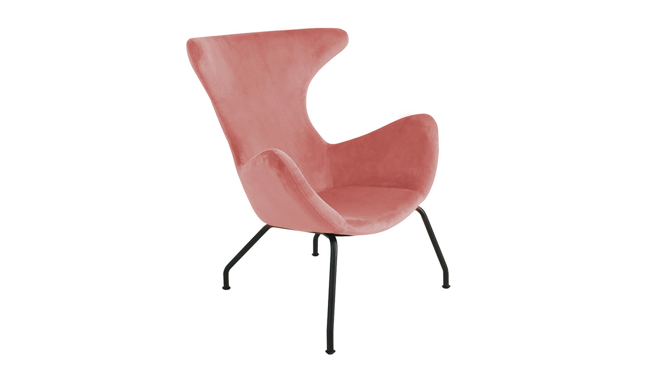 Kick Fauteuil Billy - Velvet Roze