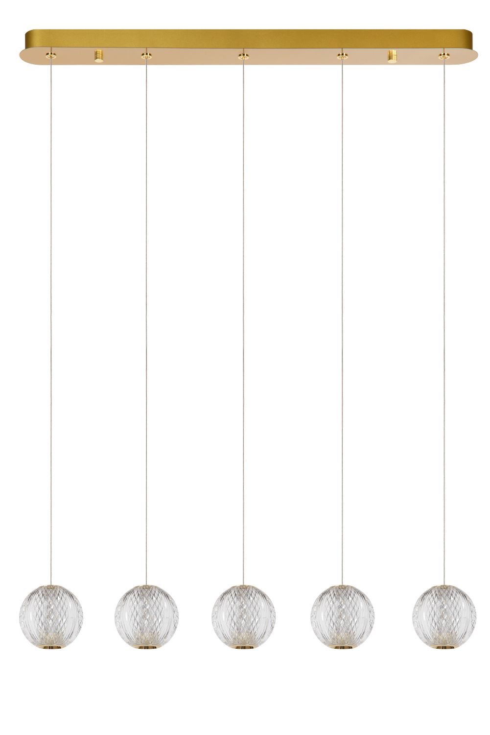 Lucide CINTRA - Hanglamp - LED Dimb. - 5x4,7W 2700K - Transparant