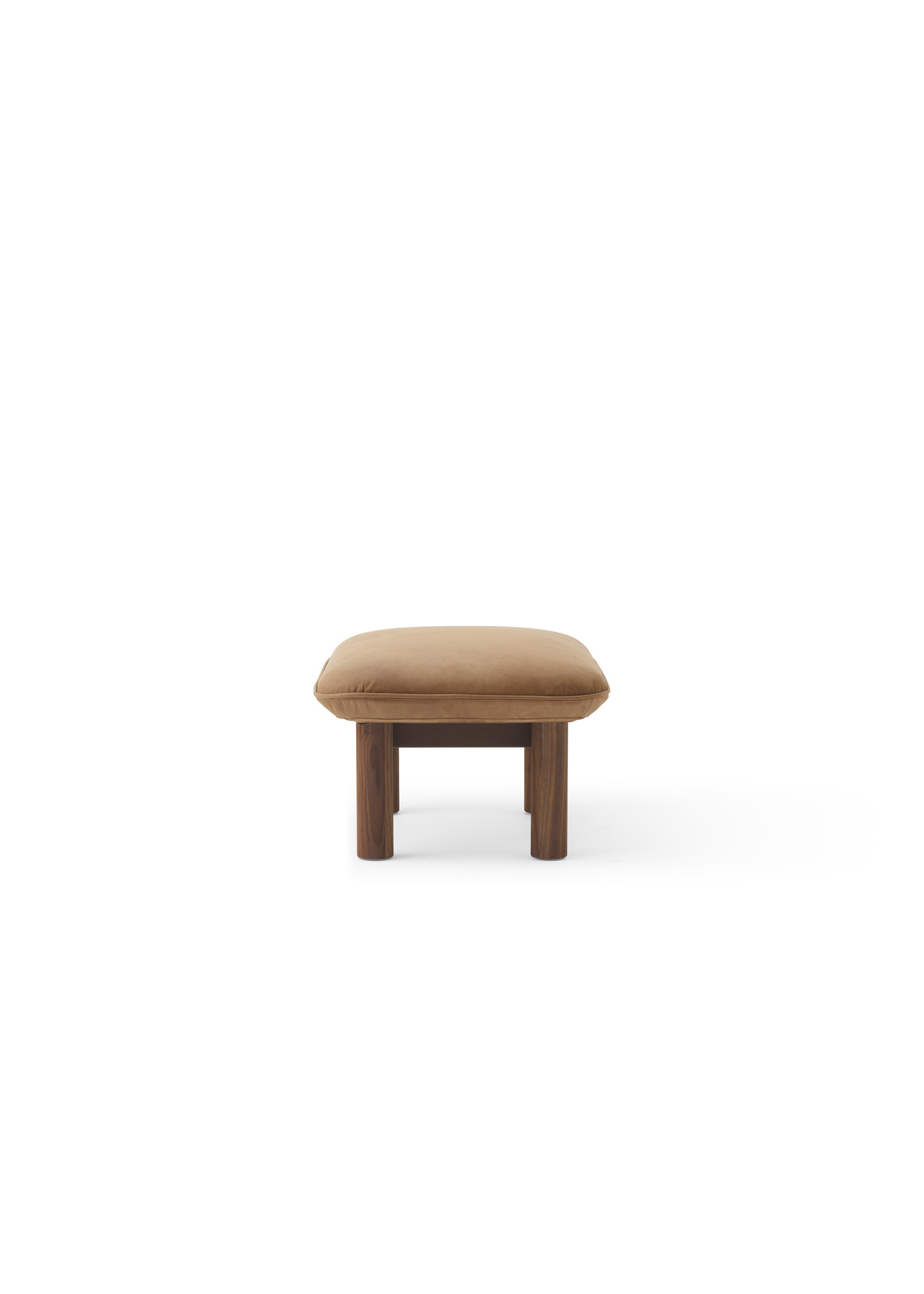 Menu - Brasilia pouf, massief walnoten frame, 21004 (Beige)