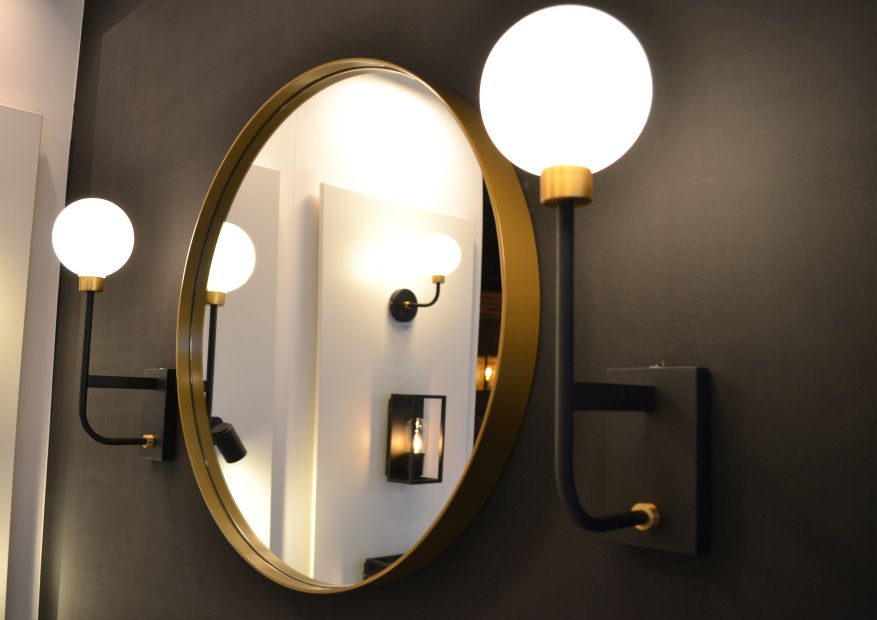 Lucide BEREND - Wandlamp Badkamer - 1xG9 - IP44 - Zwart