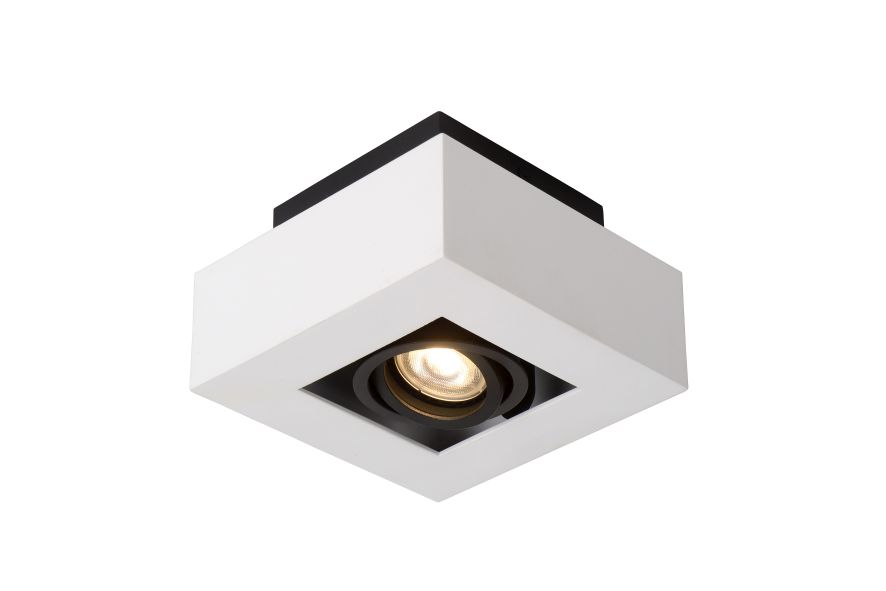 Lucide XIRAX - Plafondspot - LED Dim to warm - GU10 - 1x5W 2200K/3000K - Wit