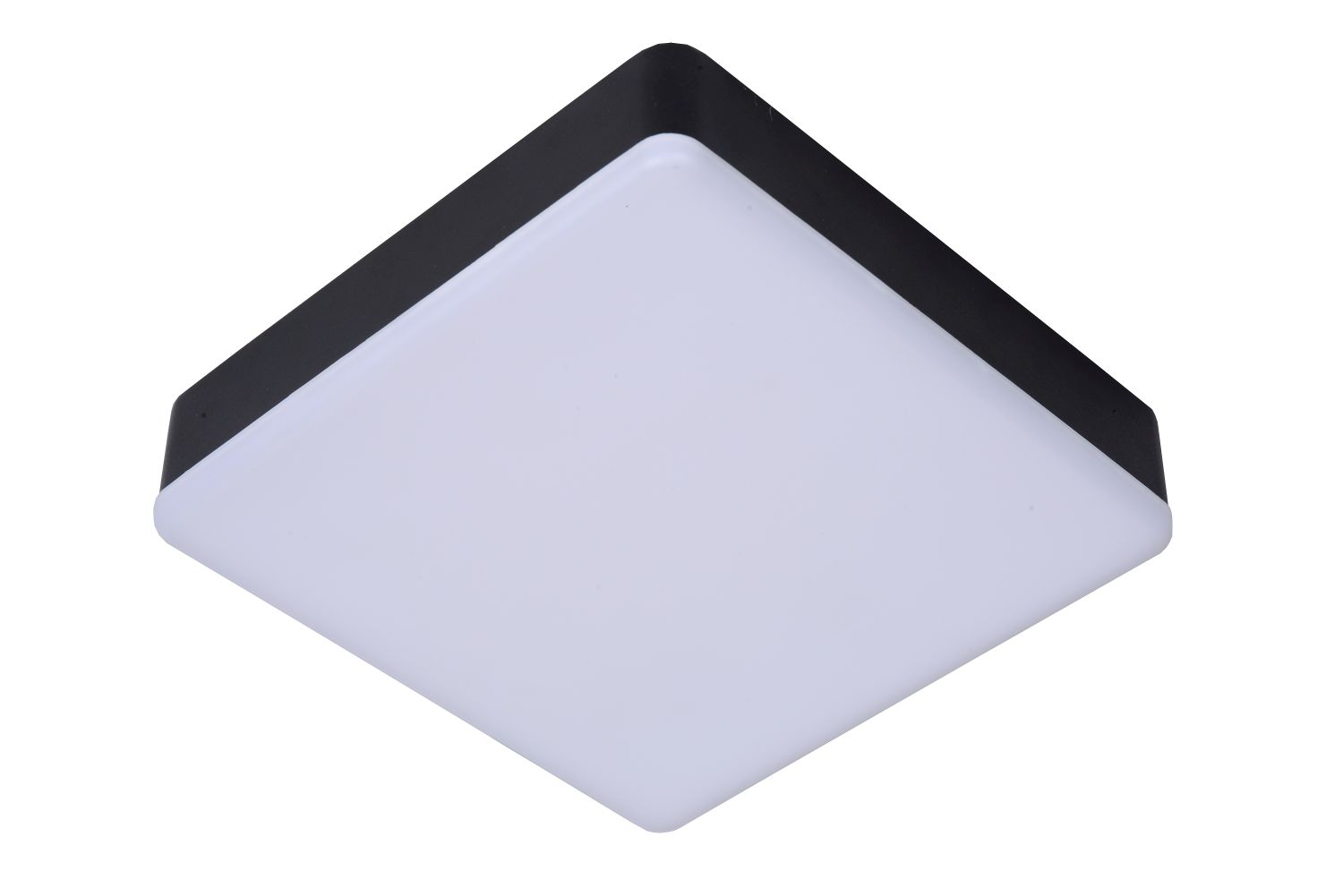 Lucide CERES-LED - Plafonnière Badkamer - LED Dimb. - 1x30W 3000K - IP44 - Zwart