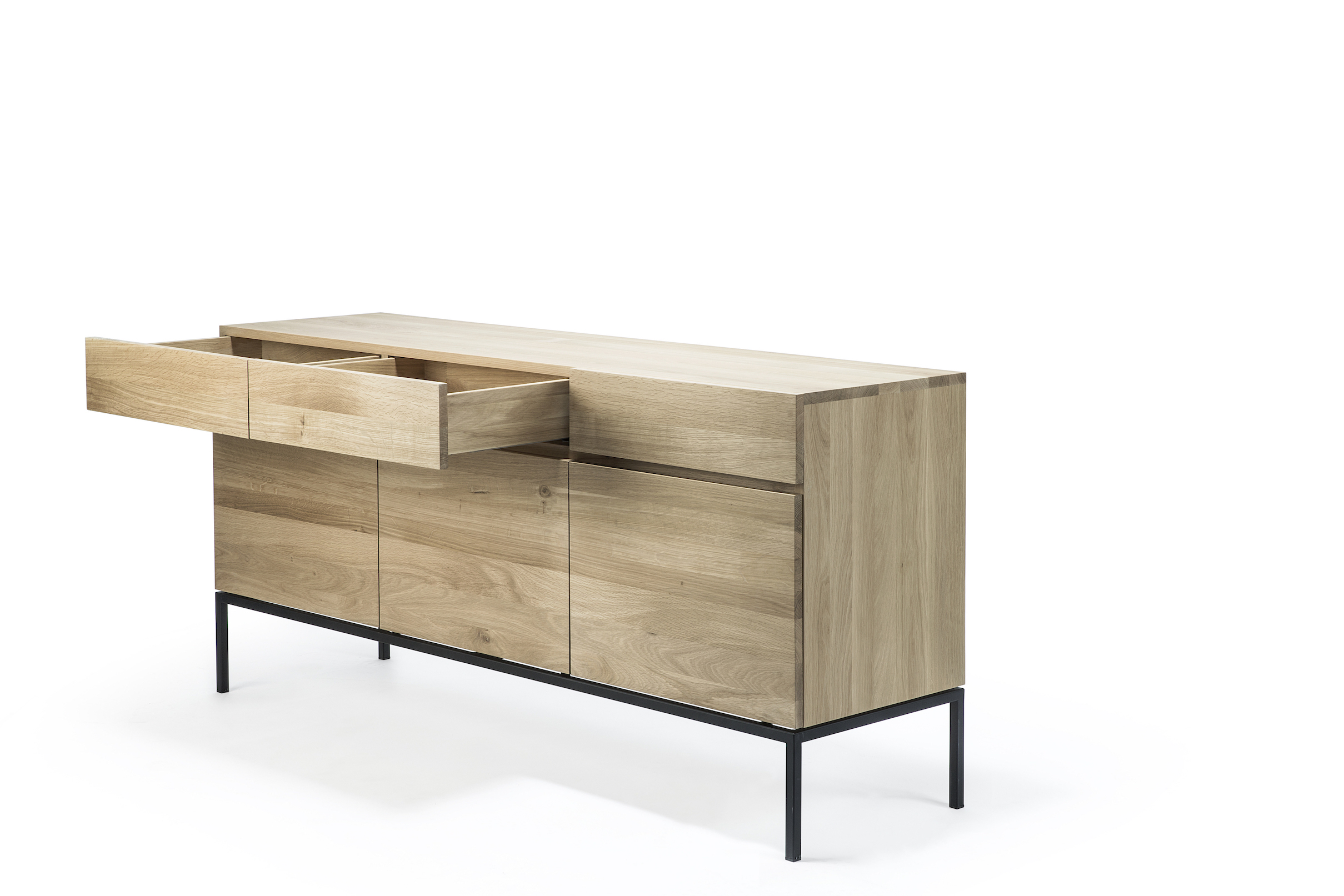 Ethnicraft - Ligna eiken dressoir (165 x 45 x 78 cm)