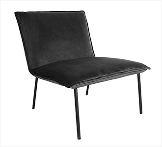 Kick Fauteuil Lola - Velvet Antraciet