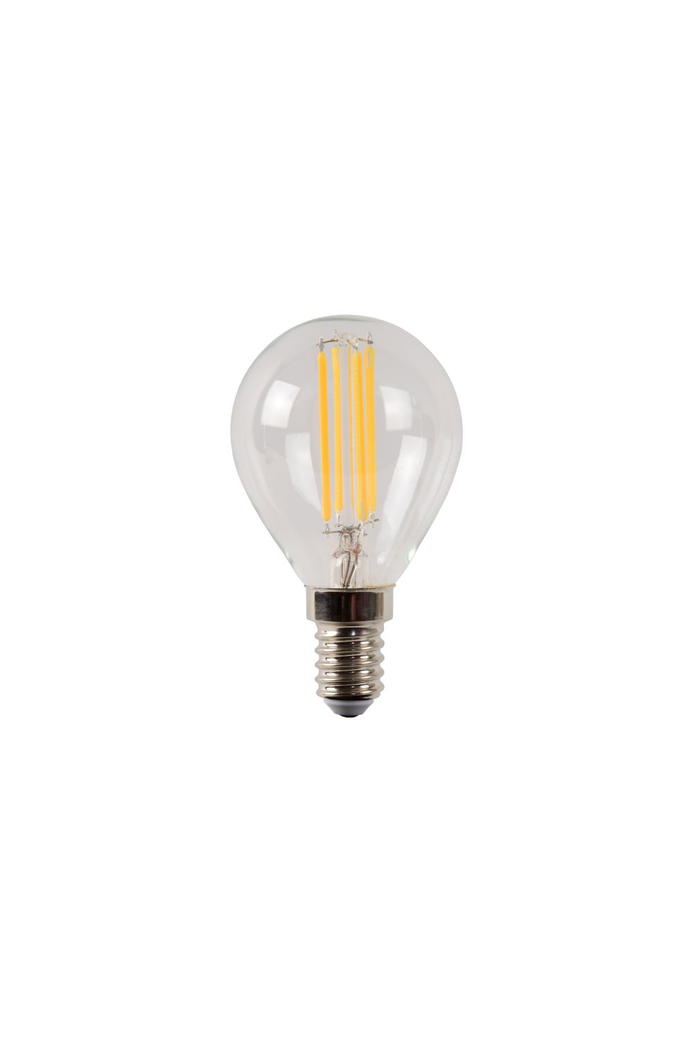 Lucide P45 - Filament lamp - Ø 4,5 cm - LED Dimb. - E14 - 1x4W 2700K - Transparant