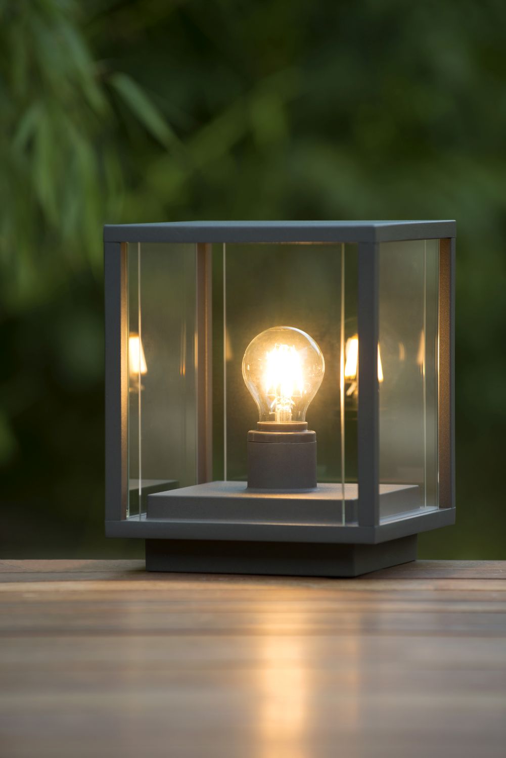 Lucide CLAIRE - Sokkellamp Buiten - 1xE27 - IP54 - Antraciet