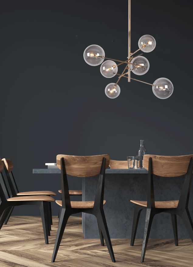 Lucide ALARA - Hanglamp - Ø 72 cm - LED - G4 - 6x2W 2700K - Goud