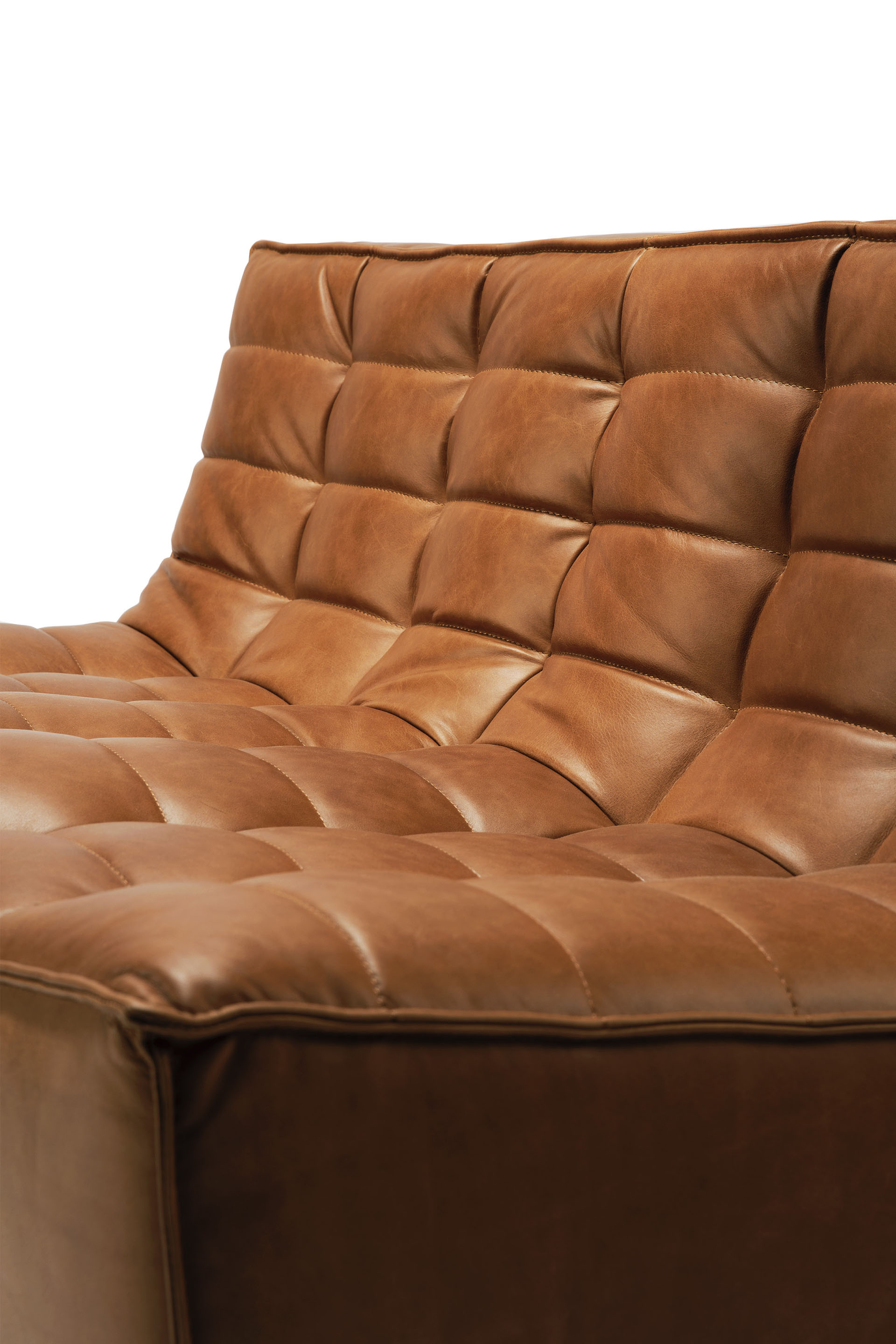 Ethnicraft - N701 Old Saddle leren 2-zitsbank (140 x 91 x 76 cm)