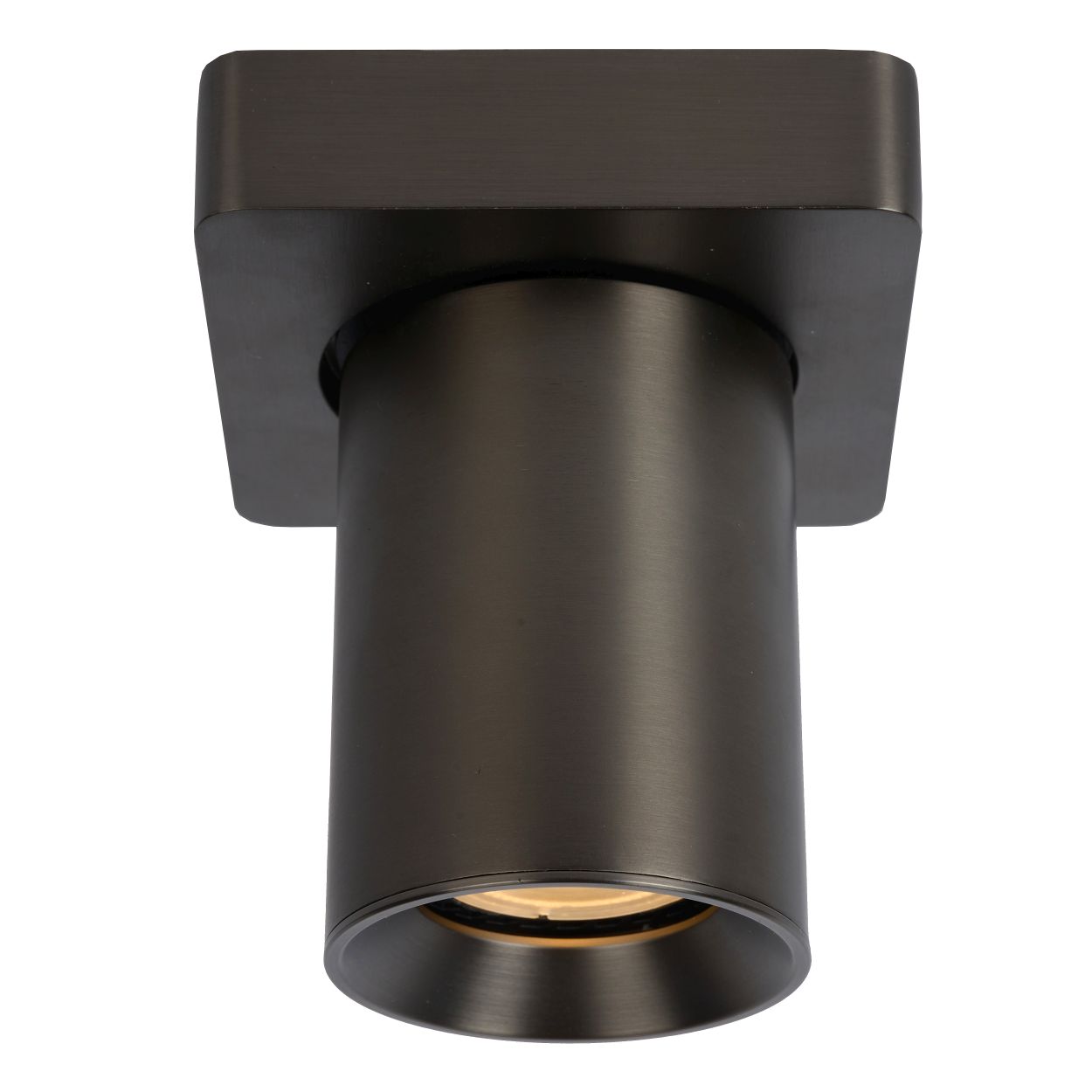 Lucide NIGEL - Plafondspot - LED Dim to warm - GU10 - 1x5W 2200K/3000K - Zwart Staal