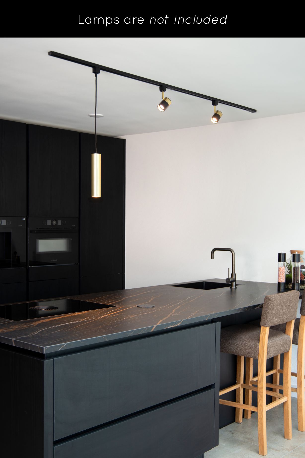 Lucide TRACK Starterset - 1-fase Railsysteem / Railverlichting - 2 meter - Zwart