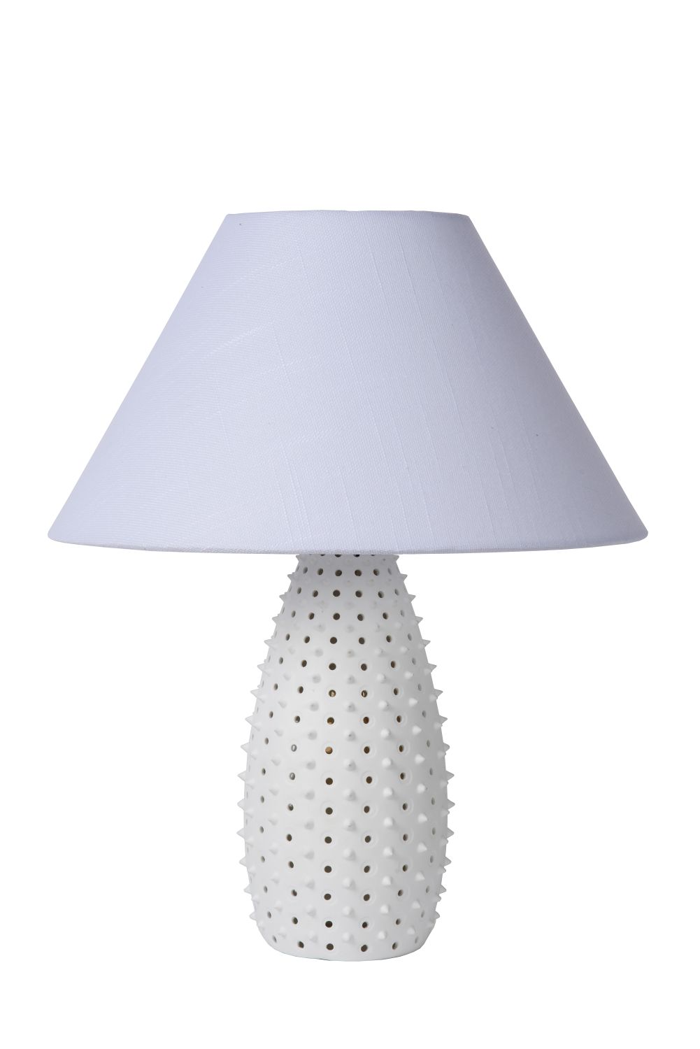 Lucide ARCADIA - Tafellamp - Ø 36 cm - 2xE27 - Wit