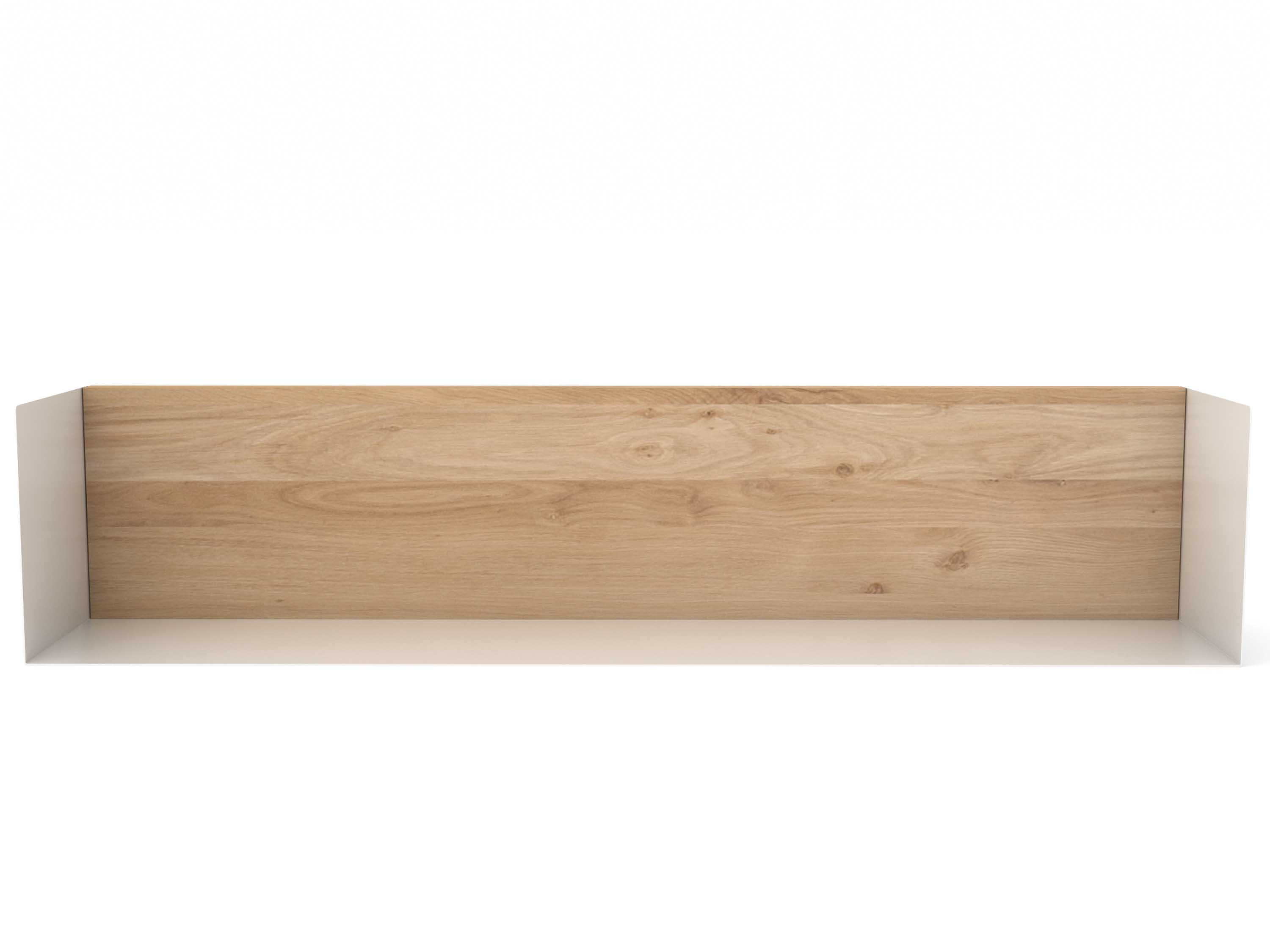 Ethnicraft - U eiken plank wit metaal (70 x 15 x 15 cm)