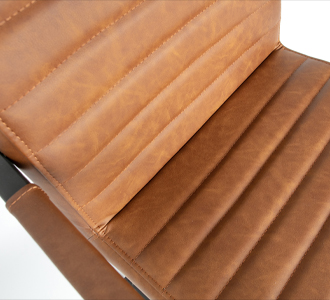Bas dining chair pu cognac