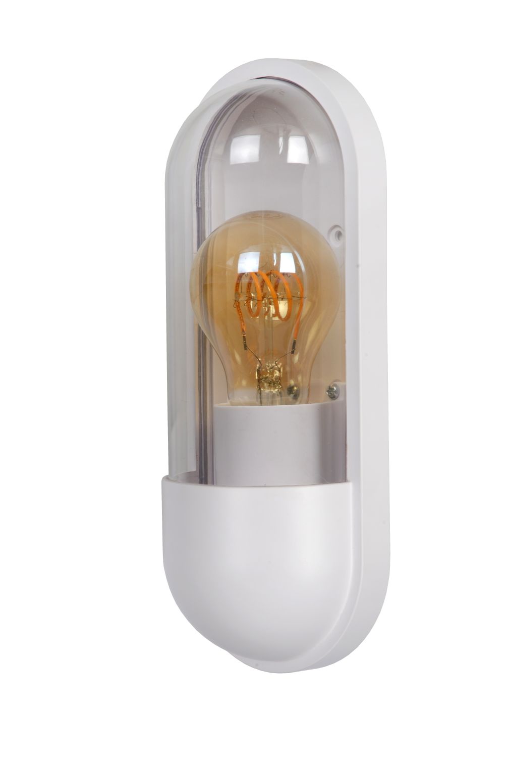 Lucide CAPSULE - Wandlamp Buiten - 1xE27 - IP54 - Wit