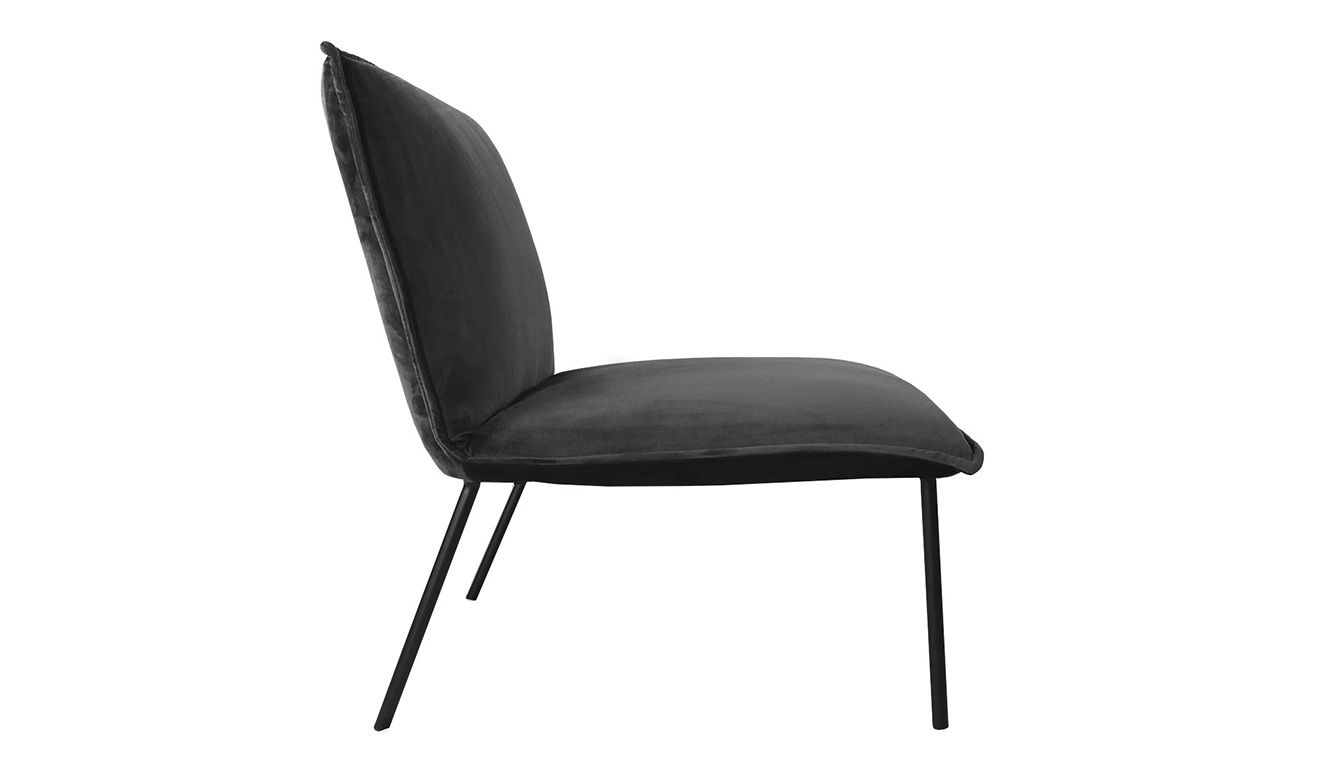 Kick Fauteuil Lola - Velvet Antraciet