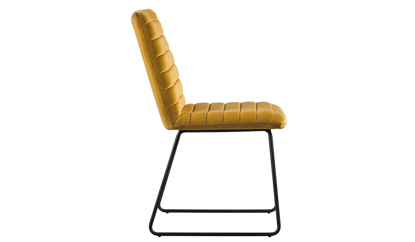 Kick eetkamerstoel Liva - Geel