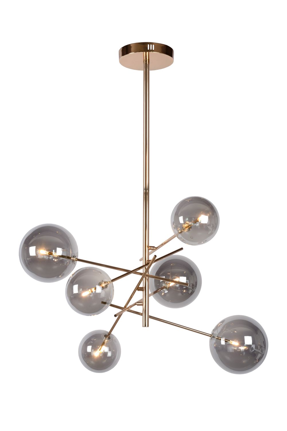 Lucide ALARA - Hanglamp - Ø 72 cm - LED - G4 - 6x2W 2700K - Goud