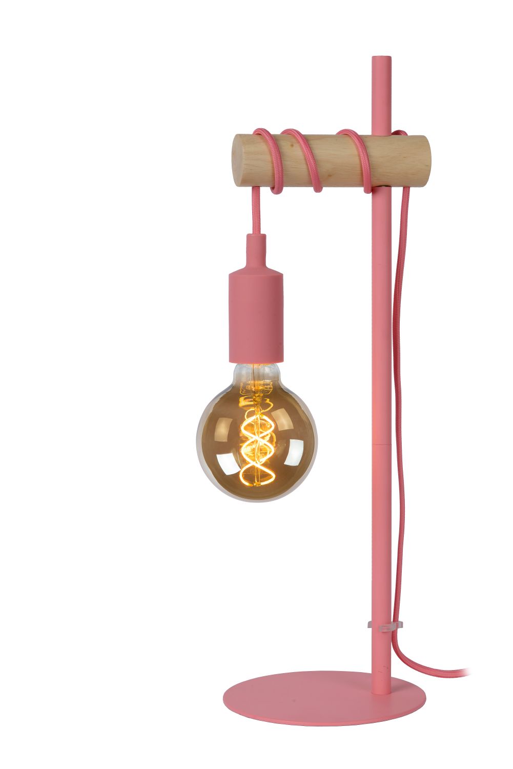 Lucide POLA - Tafellamp Kinderkamer - Ø 15 cm - 1xE27 - Roze