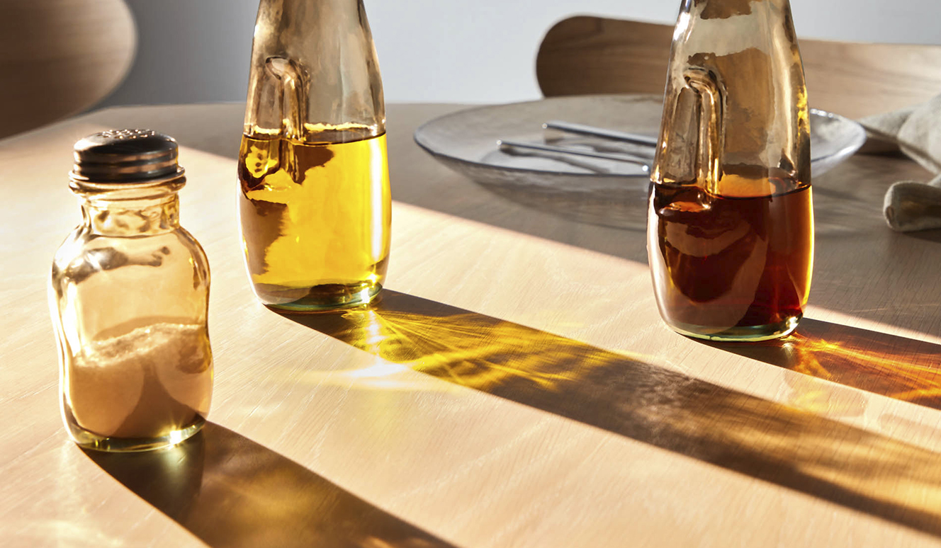 Rohan glazen zoutstrooier bruin 100% gerecycled