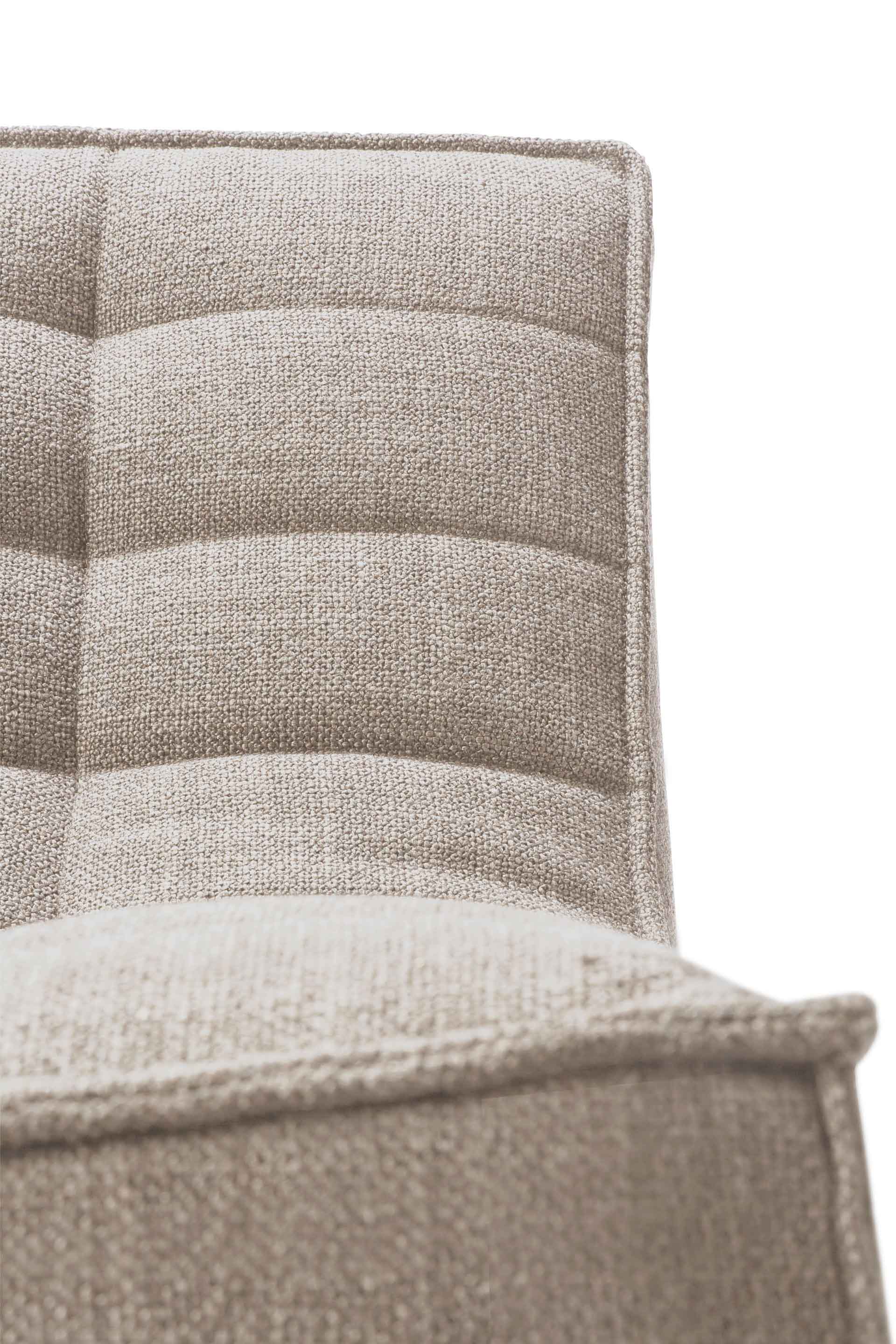 Ethnicraft - N701 Beige fabric 2-zitsbank (140 x 91 x 76 cm)