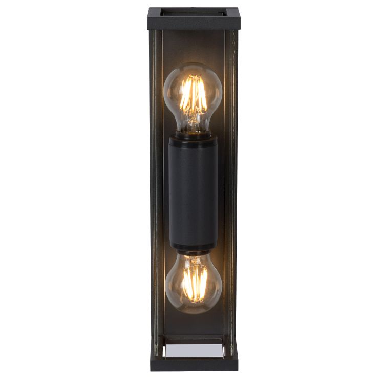 Lucide CLAIRE - Wandlamp Buiten - 2xE27 - IP54 - Antraciet