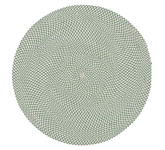 Tapijt Rodhe Ø 100 cm groen