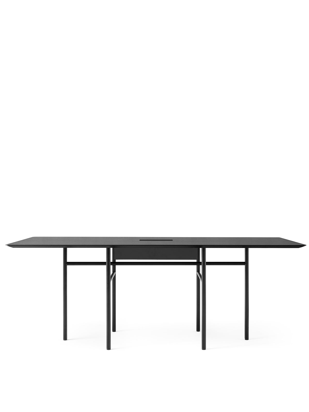 Menu - Snaregade vergadertafel, rechthoekig, Black/Black Oak